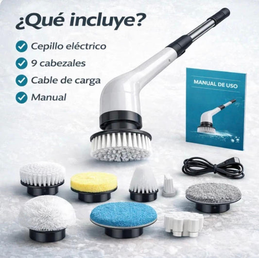 CEPILLO LIMPIADOR ELÉCTRICO 9 EN 1