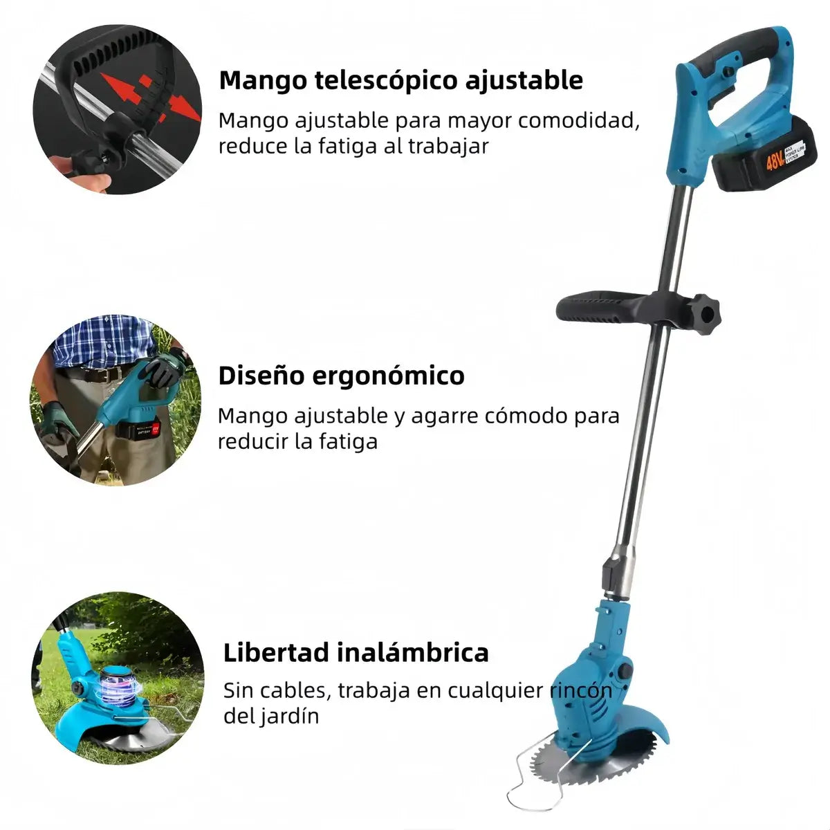 CORTADORA DE PASTO ELÉCTRICA TURBO BLADE